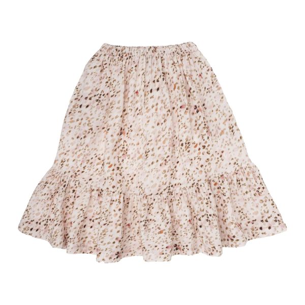 Animal print pink midi skirt by Tocoto Vintage Discount