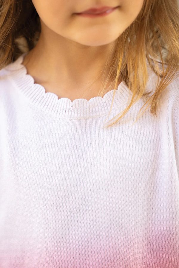 Ombre pink sweater by Tartine Et Chocolat Supply - Image 5