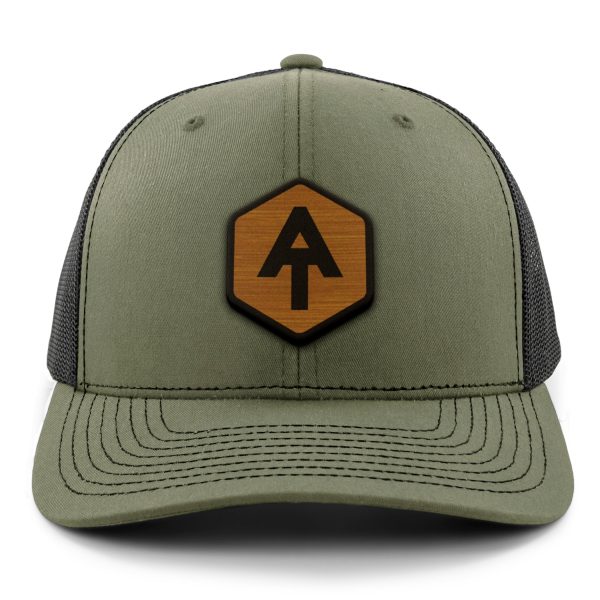 Appalachian Trail Wood Grain Patch Classic Snapback Trucker Hat Hot on Sale - Image 2
