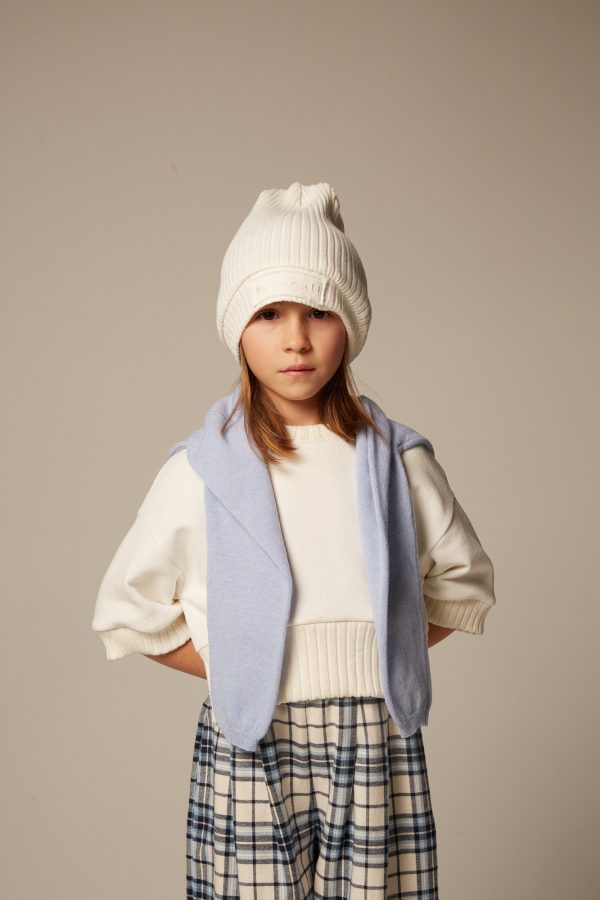 White trim sweater by Be For All Supply - Image 2