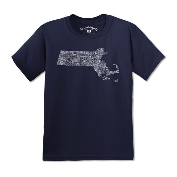 Massachusetts Cities & Towns Youth T-Shirt Hot on Sale - Image 3
