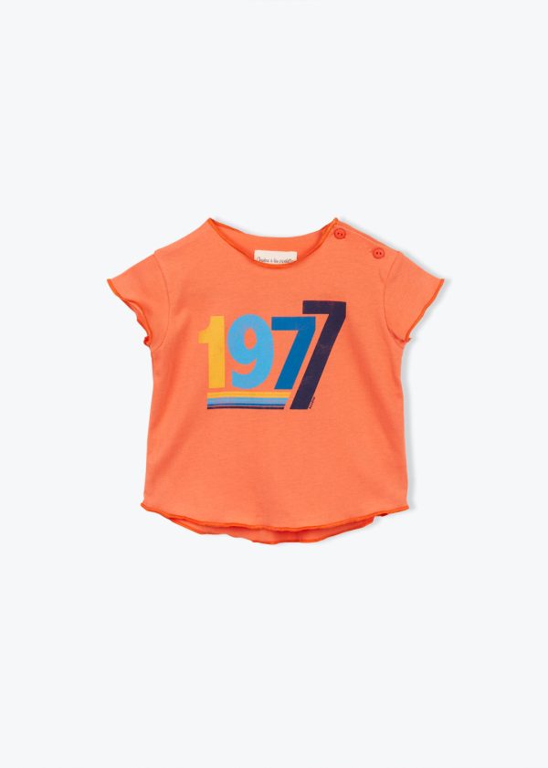 1977 Orange Tee by Arsene Online Hot Sale