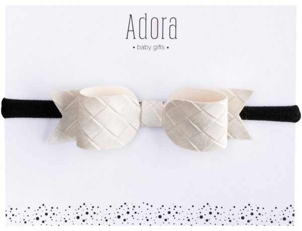 Suede Bow Headband by Adora Baby Gifts (Color Options) Discount - Image 3