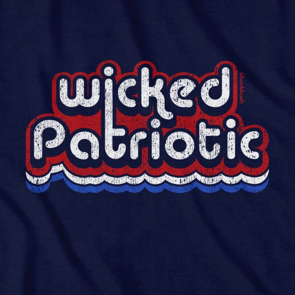 Wicked Patriotic Retro T-Shirt Cheap - Image 2