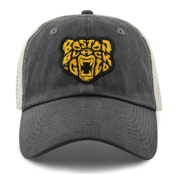 Boston Black & Gold Bear Relaxed Trucker Hat Sale - Image 2