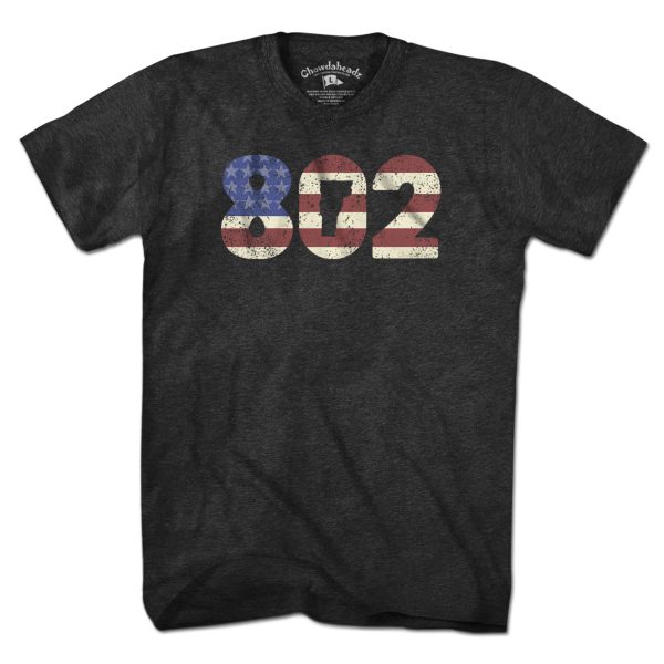 Patriotic 802 Vermont T-Shirt For Cheap - Image 5