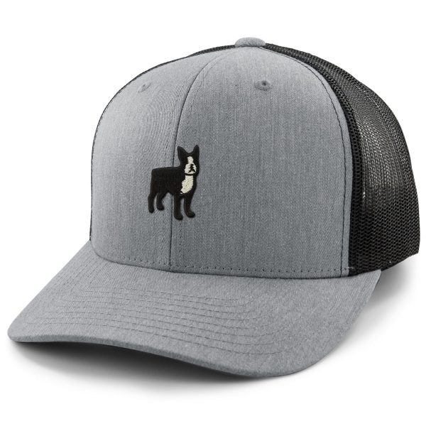 Mini Boston Terrier Classic Snapback Trucker Hat For Sale