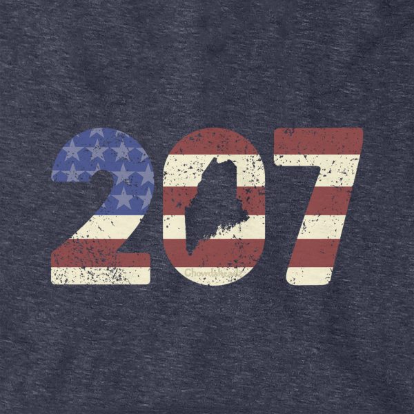 Patriotic 207 Maine Hoodie For Discount - Image 2