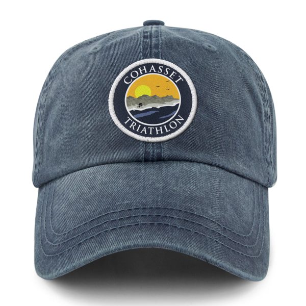 Cohasset Triathlon Patch Washed Dad Hat Cheap - Image 5