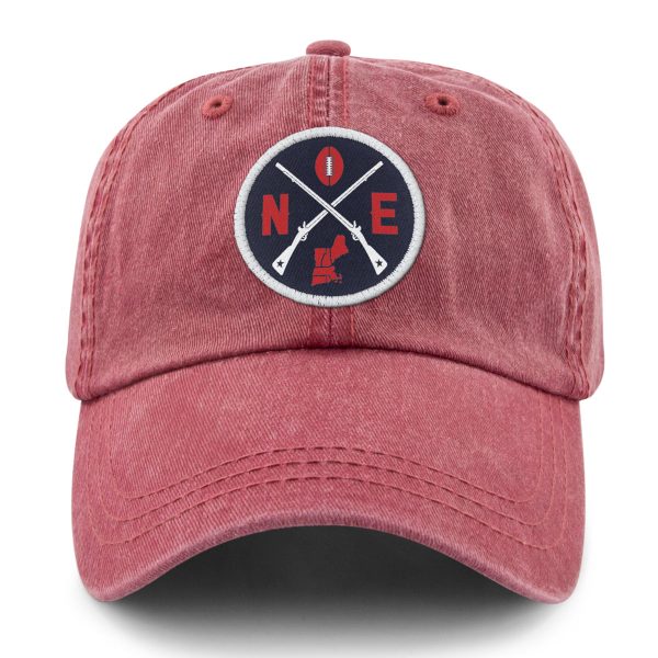 New England Football Emblem Washed Dad Hat Cheap - Image 2
