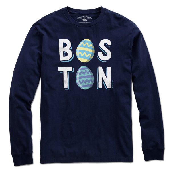 Boston Stacked Easter Eggs T-Shirt Hot on Sale - Image 3