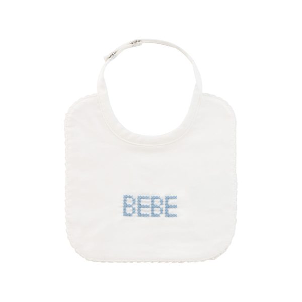 Bebe blue stitch bib by Kipp Baby Online Sale