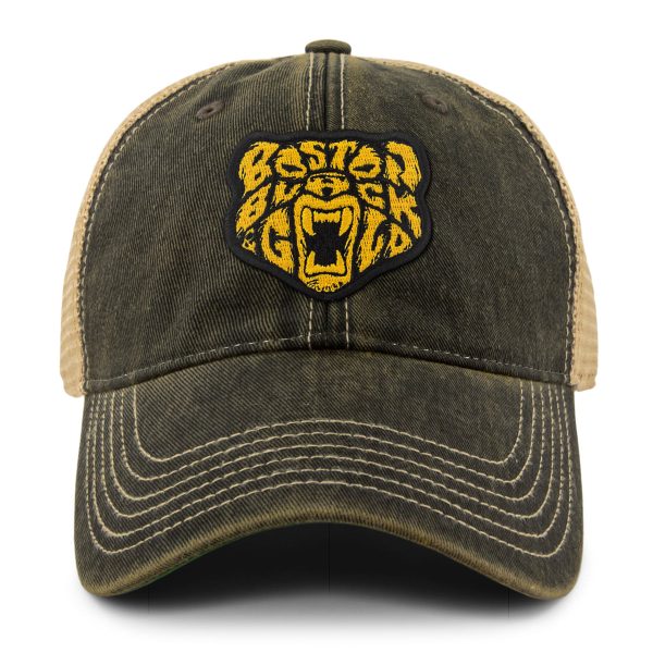 Black & Gold Bear Dirty Water Trucker Hat Supply - Image 2