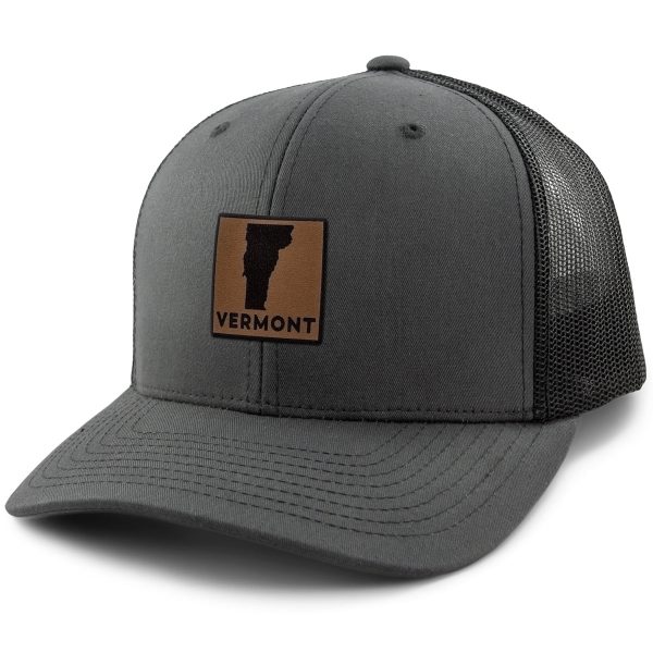 Vermont Leather Patch Classic Snapback Trucker Hat on Sale - Image 4