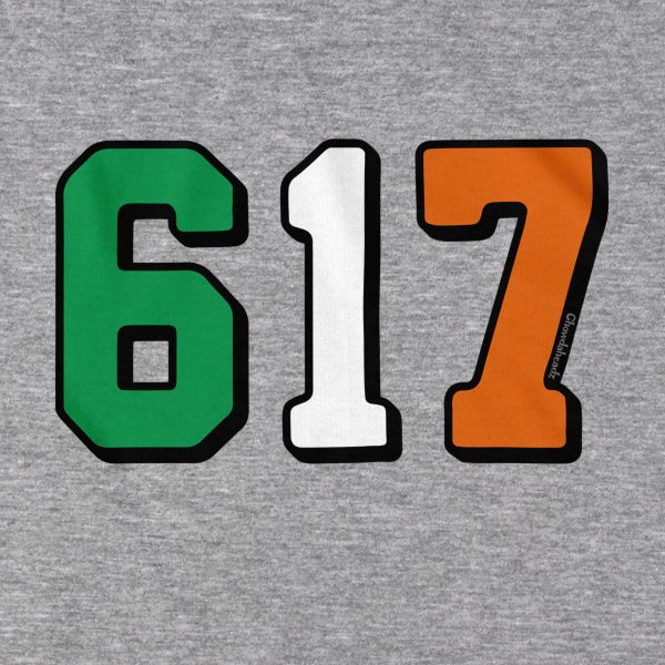 Boston 617 Irish Flag Tailgater Hoodie on Sale - Image 2
