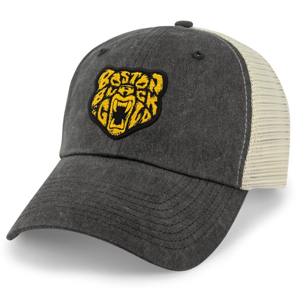 Boston Black & Gold Bear Relaxed Trucker Hat Sale