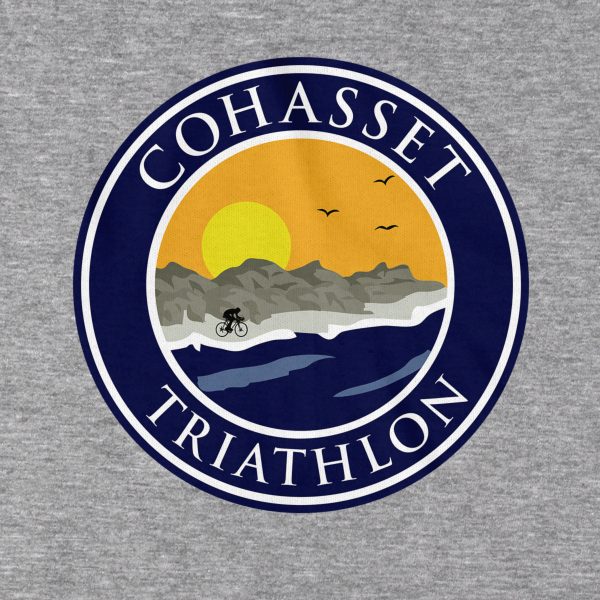 Cohasset Triathlon Logo T-Shirt Cheap - Image 2