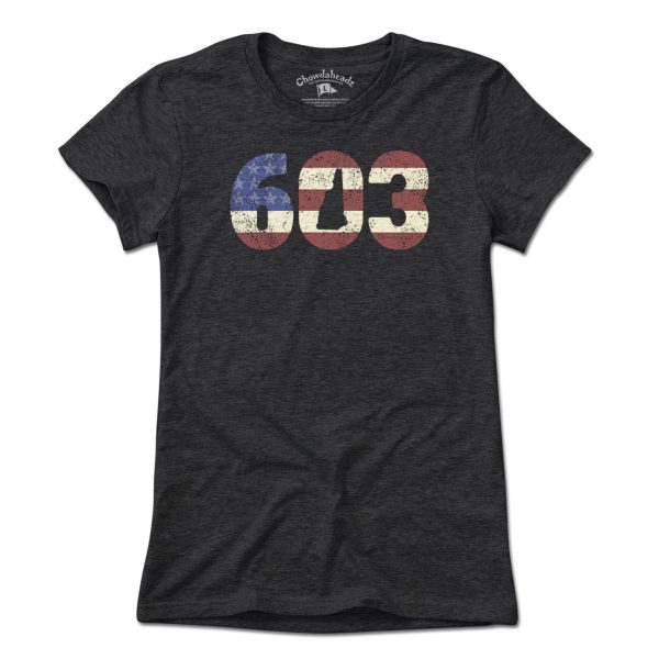 Patriotic 603 New Hampshire T-Shirt Hot on Sale - Image 4