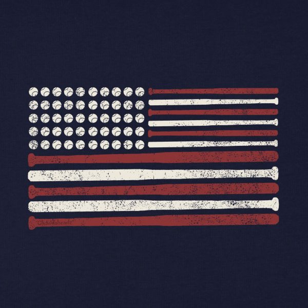 USA baseball Flag Youth Hoodie Cheap - Image 2