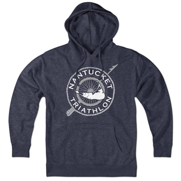 Nantucket Triathlon White Logo Hoodie For Sale - Image 3