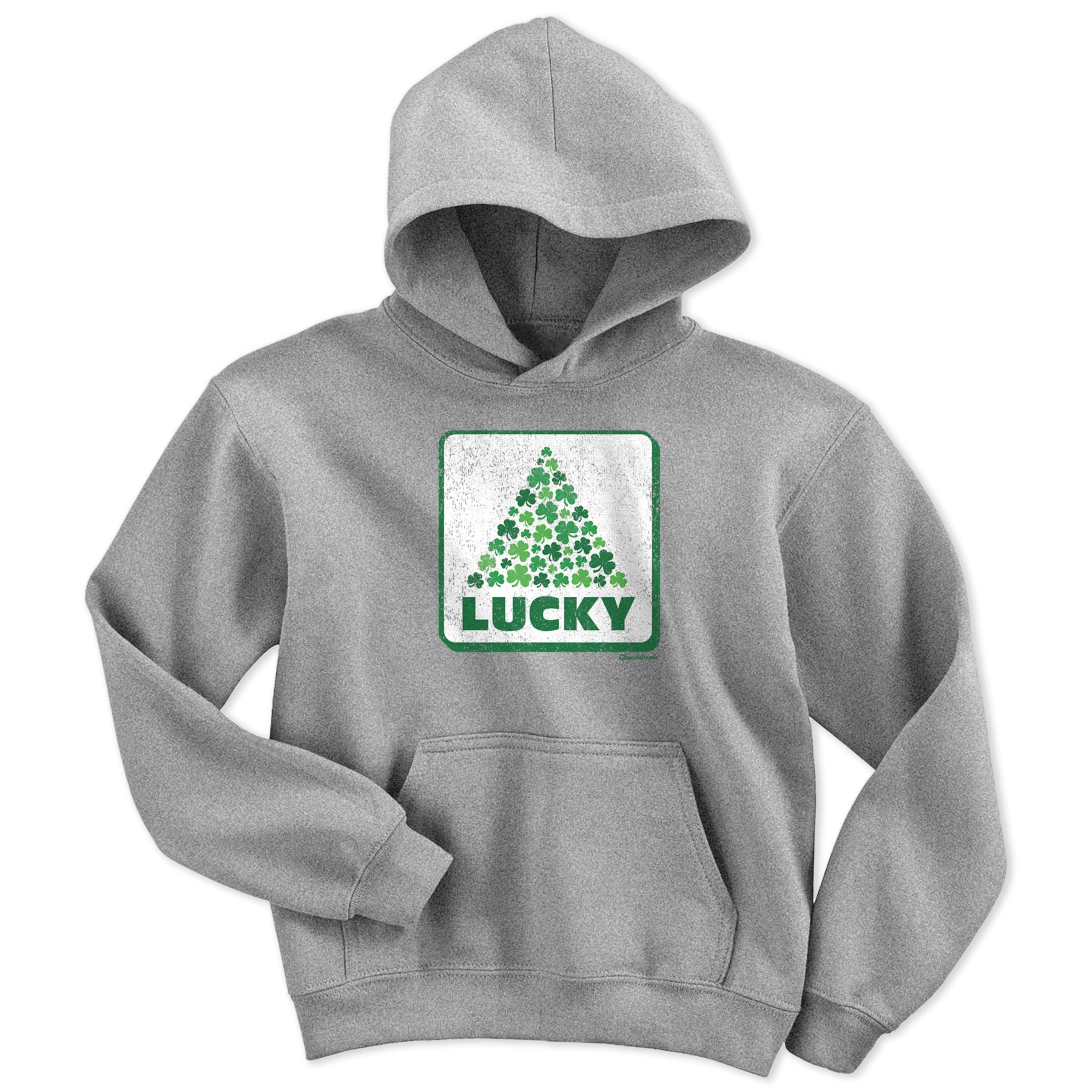 Lucky Shamrock Sign Youth Hoodie on Sale