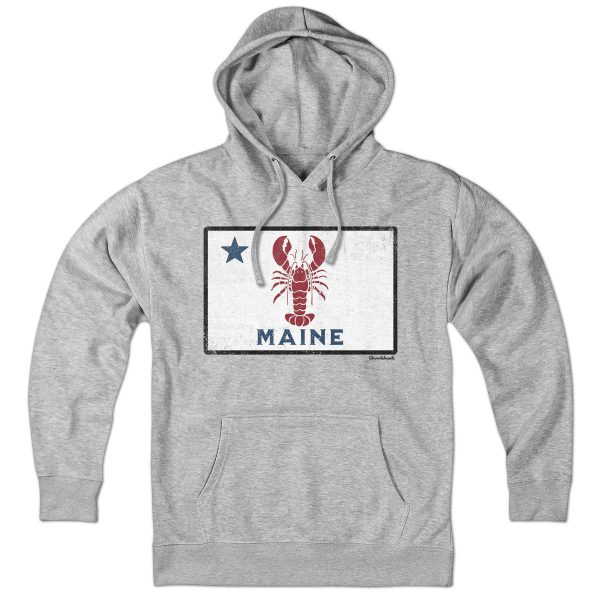 Maine Lobster Flag Hoodie Fashion