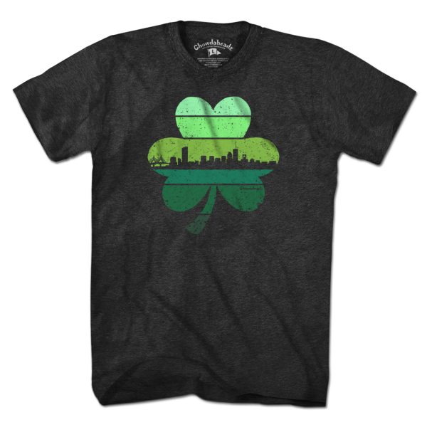 Boston Shamrock Retro Skyline T-Shirt Supply
