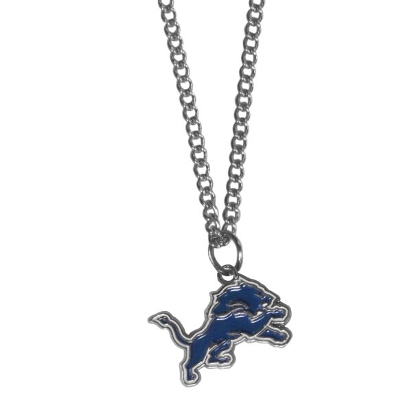 Detroit Lions Chain Necklace - with Small Charm Hot on Sale
